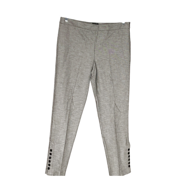 Talbots Other - Talbots Gray Graphic Print Cropped Pants - Women's Size 12